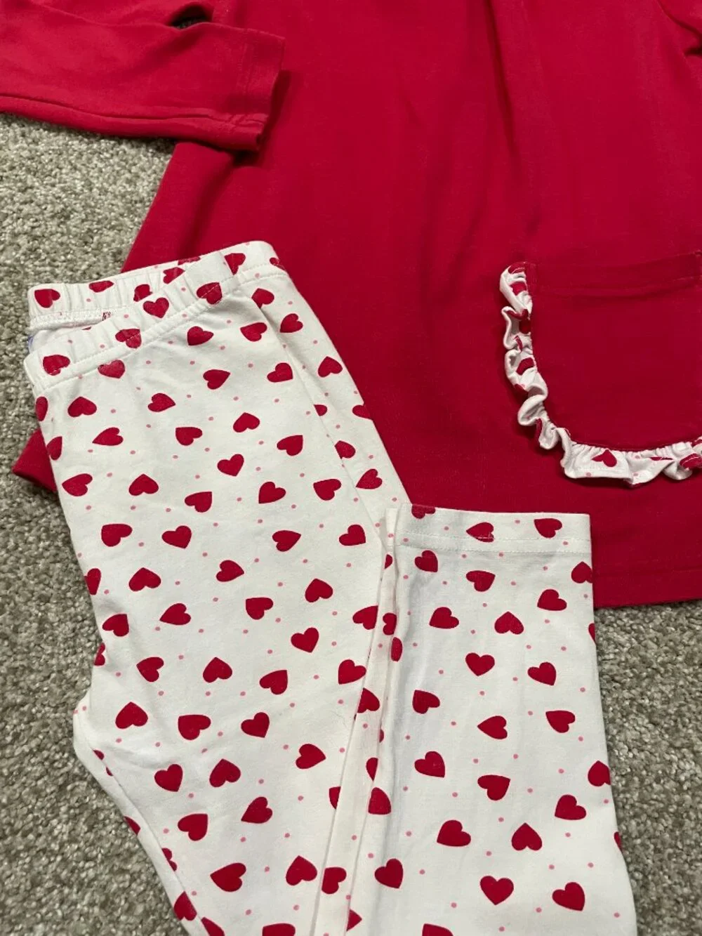 Eyelet & Ivy Ruffle Heart Pant Set